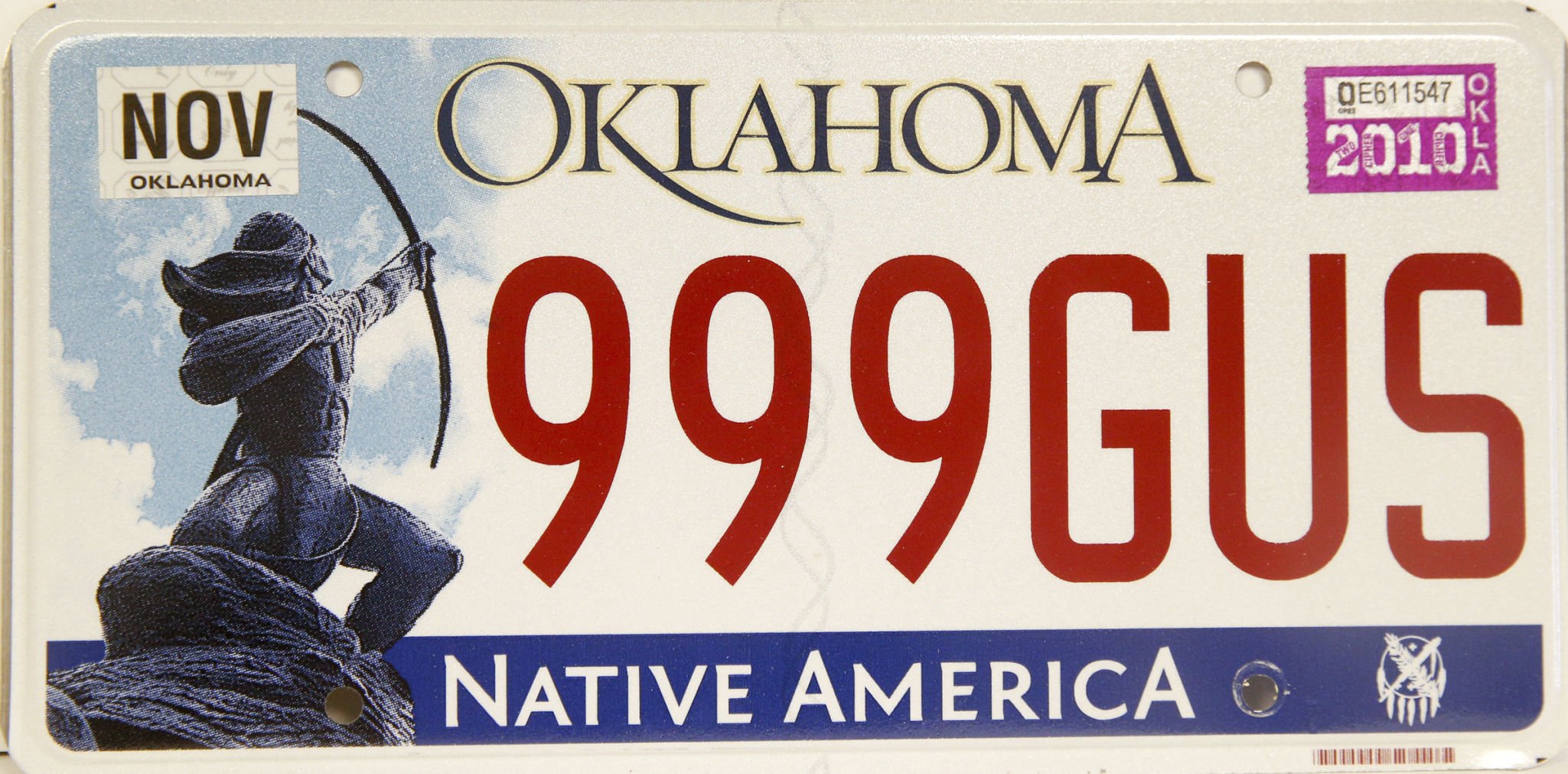 Oklahoma license plates